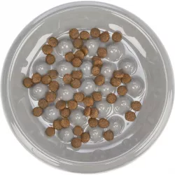 Slow Feed, keramická miska k pomalému krmení, 0.25 l/ø 18 cm, modrá, šedá TRIXIE