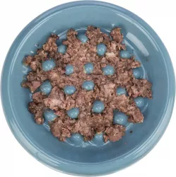 Slow Feed, keramická miska k pomalému krmení, 0.25 l/ø 18 cm, modrá, šedá TRIXIE