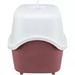 WC VICO kryté s dvířky, bez filtru 56 x 40 x 40 cm, vínová/bílá TRIXIE