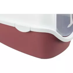 WC VICO kryté s dvířky, bez filtru 56 x 40 x 40 cm, vínová/bílá TRIXIE