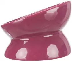 Zvýšená ergonomická keramická miska, 0.15 l/ø 13 cm, vínová TRIXIE