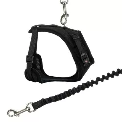 Měkký síťovaný Y-postroj s elastickým vodítkem pro kočku XL 39-60cm / 1,00 m TRIXIE