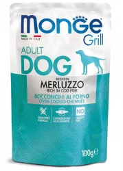 MONGE GRILL kapsička s treskou psy 100g