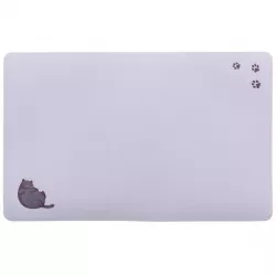 Prostírání pro kočky, Fat Cat s tlapkami, 44 x 28 cm, šedá TRIXIE