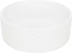 Keramická miska 0,4 l/ø 13 cm, vroubkovaná, bílá TRIXIE