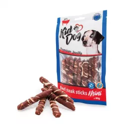 KIDDOG hovězí steak na buvolí tyčince 7-8cm 80g
