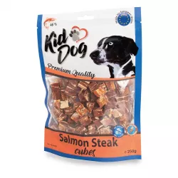 KIDDOG lososový steak v kostce 250g