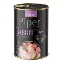 PIPER CAT konzerva pro sterilizované kočky, s kálíkem, 400g
