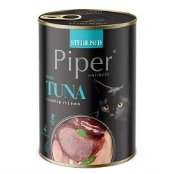 PIPER CAT konzerva pro sterilizované kočky, s tuňákem, 400g