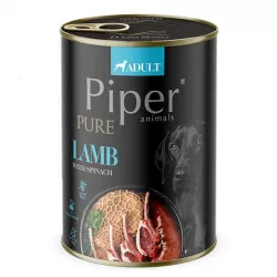 Piper Pure jehněčí a špenát, konzerva pro psy 400 g Piper Pure jehněčí a špenát, konzerva pro psy 400 g