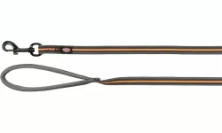 Stopovací vodítko FUSION, pogumované, M-XL: 3 m/ 17 mm, grafit/papája TRIXIE