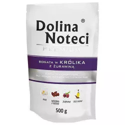 DOLINA NOTECI PREMIUM králík s brusinkami kapsička pro psy 500g