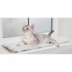 HARVEY hebká podložka na okenní parapet, 90 x 28 cm, bílá-černá TRIXIE