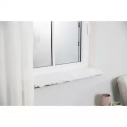 HARVEY hebká podložka na okenní parapet, 90 x 28 cm, bílá-černá TRIXIE