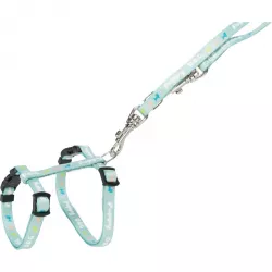 JUNIOR postroj s vodítkem pro štěňata, M-L: 27-45 cm, 2 m, mátová TRIXIE