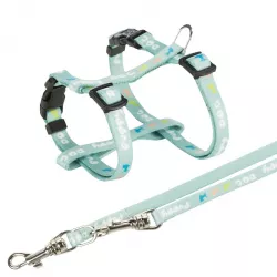 JUNIOR postroj s vodítkem pro štěňata, M-L: 27-45 cm, 2 m, mátová TRIXIE