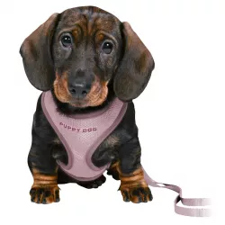 JUNIOR puppy souprava, měkký postroj 26-34cm/10mm + vodítko 2,00m/10mm - světle fialová TRIXIE