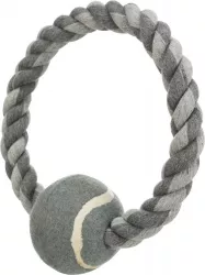 Bavlněný kruh s tenisovým míčem 6 cm / 18 cm TRIXIE