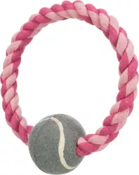 Bavlněný kruh s tenisovým míčem 6 cm / 18 cm TRIXIE