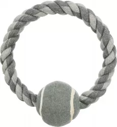 Bavlněný kruh s tenisovým míčem 6 cm / 18 cm TRIXIE