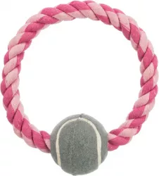 Bavlněný kruh s tenisovým míčem 6 cm / 18 cm TRIXIE