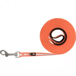 Stopovací reflexní vodítko Easy Life, M-XL: 10 m / 17 mm, oranžová TRIXIE