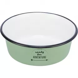Miska smalt/nerez, 0,3 l/ø 12 cm, zelená TRIXIE
