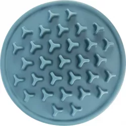 Protihltací talíř Slow feeding PILLARS, k pomalému krmení, TPE, ø 35 cm, modrá
