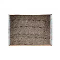 Škrabací pelech s catnipem, 45 x 12 x 33 cm, karton