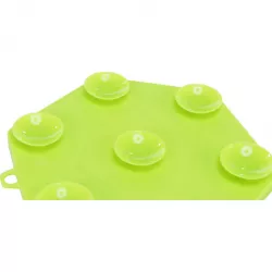 Lick´n´Snack HEXAGON s přísavkami - lízací podložka, 17 cm, TPR/plast, zelená TRIXIE