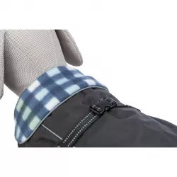 Outdoorový kabátek ROUEN 2v1, střih buldok, černá/modrá XS:30cm, hruď:36-58cm, krk:36-44cm TRIXIE