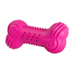 Chrastící kost přírodní guma 11 cm HipHop HipHop Dog