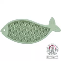 Lick’n'Snack RYBA - podložka k pomalému krmení, 28 cm, šalvějová TRIXIE