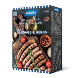 SMOOKIES Premium SAUSAGE - klobáskové sušenky 100% human grade, 200g SMOOKIES Premium SAUSAGE - klobáskové sušenky 100% human grade, 200g
