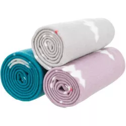 Vánoční deka NIVIA 150 x100 cm, fleece, šedá/berry/petrolejová TRIXIE
