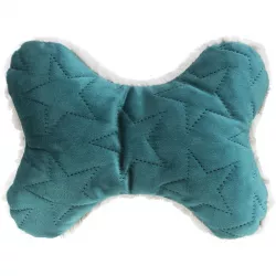 Xmas Bone - kost, hračka pro psy, 20 cm, samet/plyš, berry/petrolejová TRIXIE