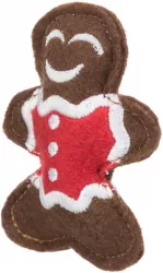 Xmas figure set - sada 2 vánočních hraček sob a perníček, 8 cm, filc TRIXIE
