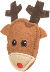 Xmas figure set - sada 2 vánočních hraček sob a perníček, 8 cm, filc TRIXIE