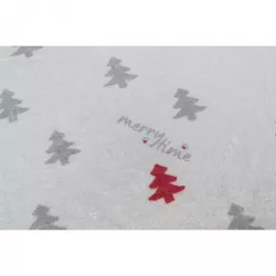 Xmas NIVIA mat, vánoční plyšová podložka na parapet, 90 x 28 cm, krémová TRIXIE