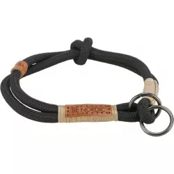 BE NORDIC polostahovací obojek, L-XL: 55 cm/ ø 13 mm, černá/písková TRIXIE