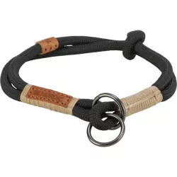 BE NORDIC polostahovací obojek, L-XL: 55 cm/ ø 13 mm, černá/písková TRIXIE