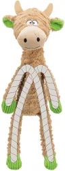 Plyšová kravička s vnitřním lanem, 50 cm, plyš/lano TRIXIE