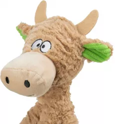 Plyšová kravička s vnitřním lanem, 50 cm, plyš/lano TRIXIE