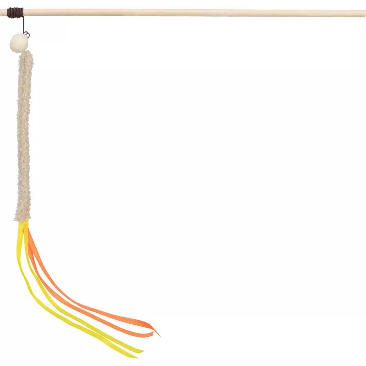 Hrací prut s třásní, plast/plyš, 40 cm TRIXIE