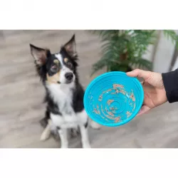 Lick’n'Snack miska k pomalému krmení 16 cm, silikon, petrolejová TRIXIE
