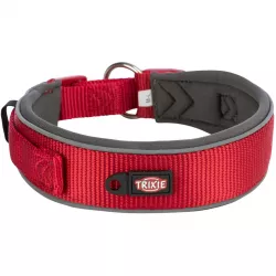 PREMIUM obojek extra široký, XS-S: 27-35 cm/25 mm, červená/grafit TRIXIE