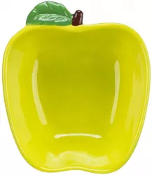 Keramická miska JABLKO (morče,králík), 180 ml/ 12 x 11 cm, zelená TRIXIE