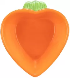 Keramická miska MRKEV (morče,králík), 180 ml/ 12 x 11 cm, oranžová TRIXIE