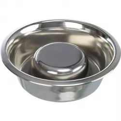 Miska k pomalému krmení, nerez 1,5 l/ø 24 cm TRIXIE