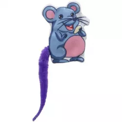 Myška emotivní s catnipem, barevný ocásek, 7.5 cm, látka, 5 druhů TRIXIE
